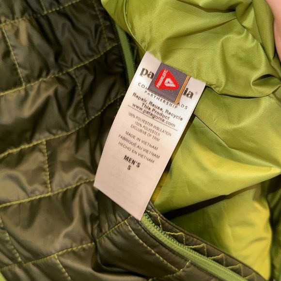 Patagonia Green Vest Mens Sz Small - Picture 6 of 8